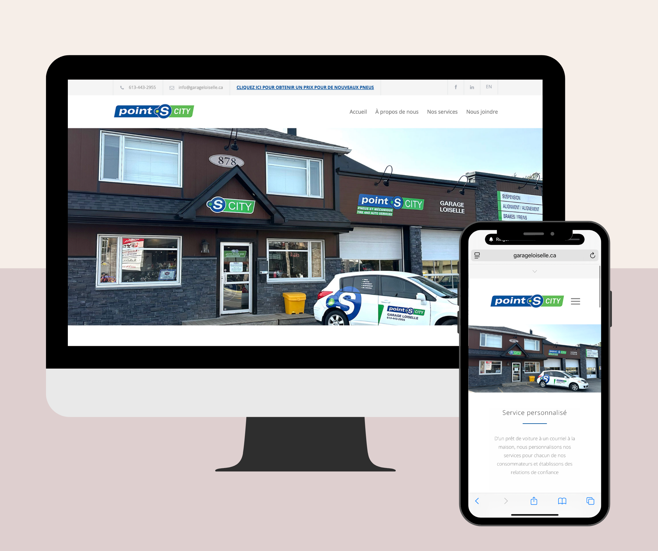 Site web Garage Loiselle