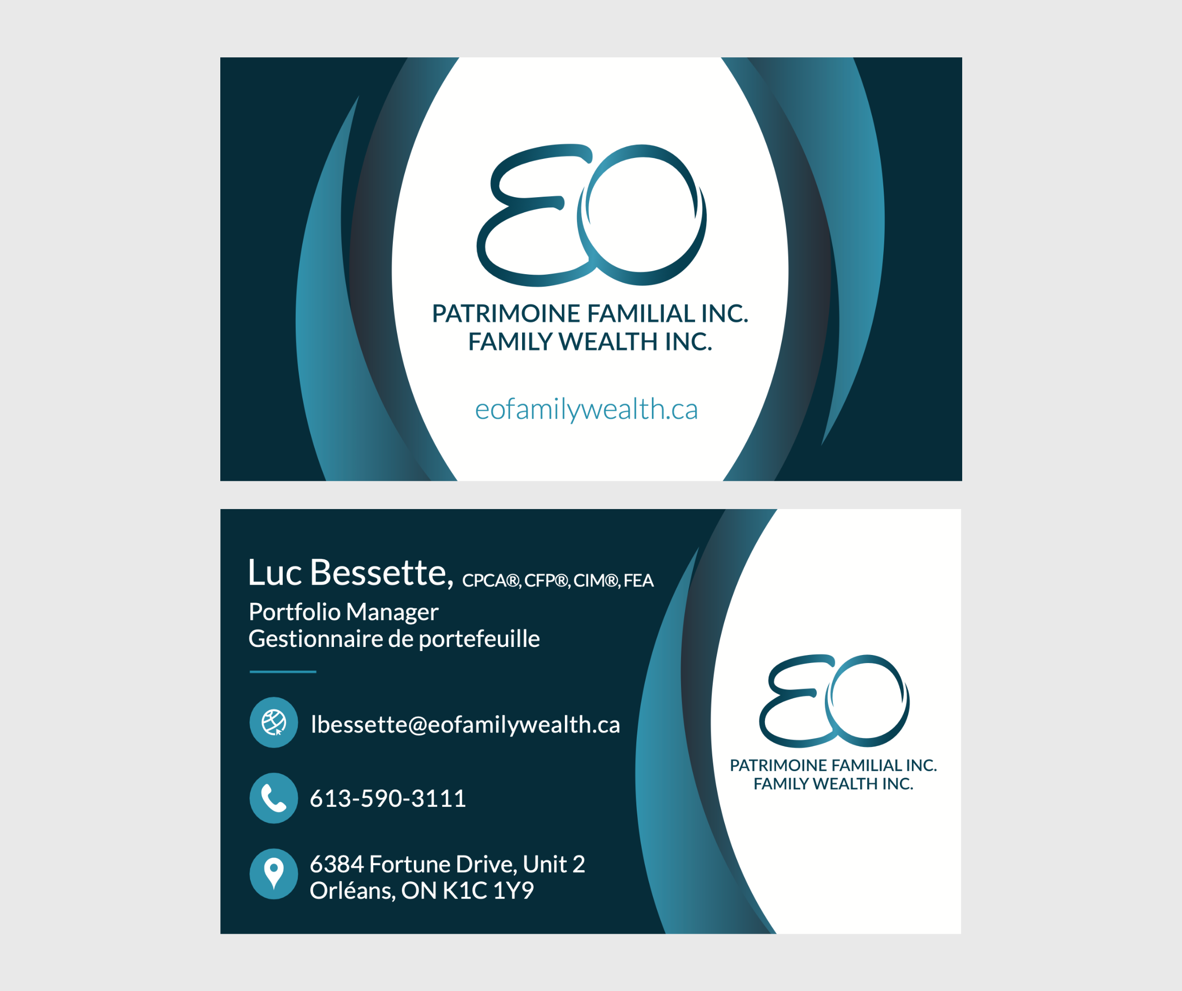 Cartes d'affaires Luc Bessette