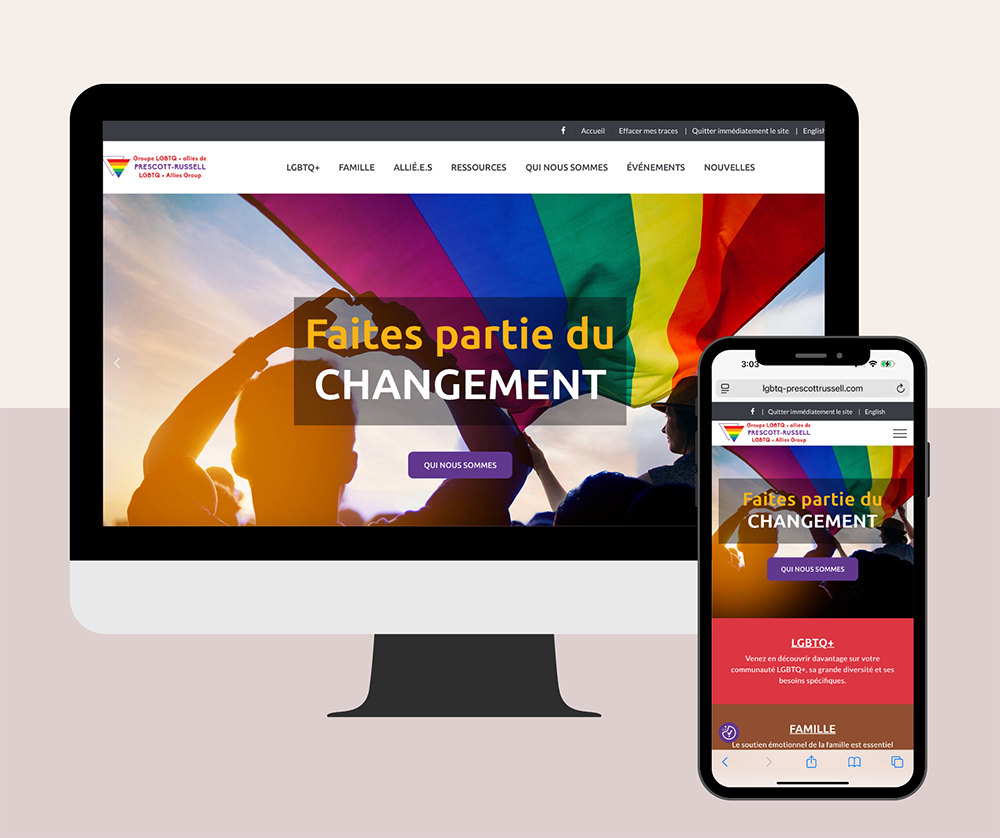 Site web - LGBTQ - PR