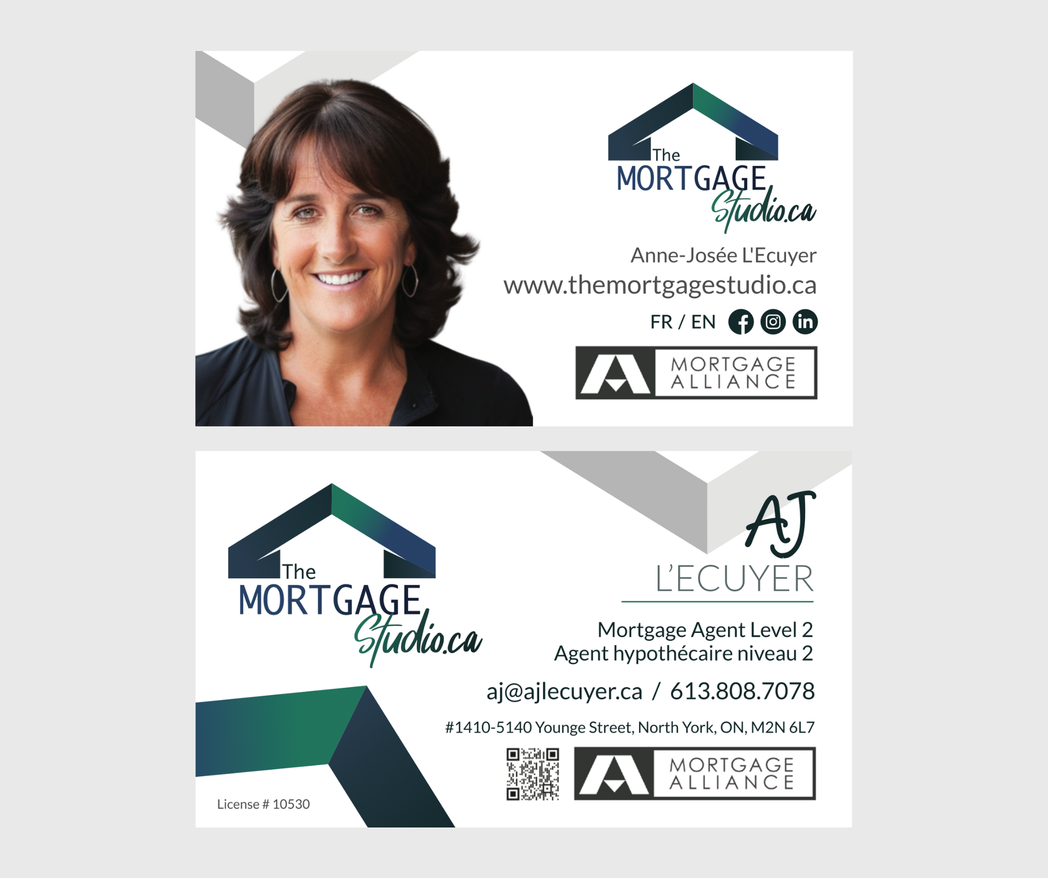 Cartes d'affaires The Mortgage Studio