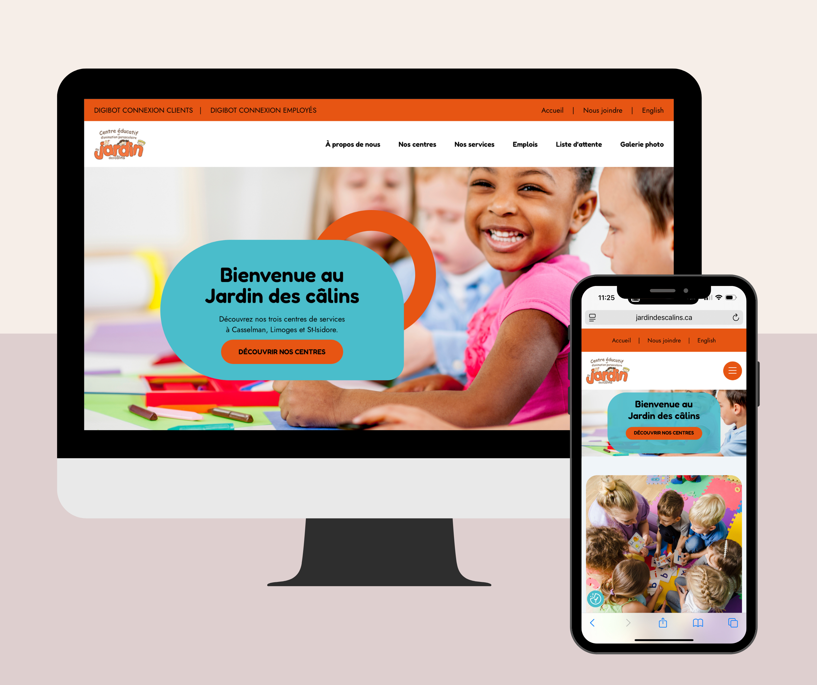 Site web : Au jardin des câlins